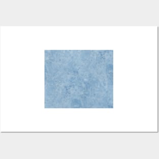 Blue lento marble Posters and Art